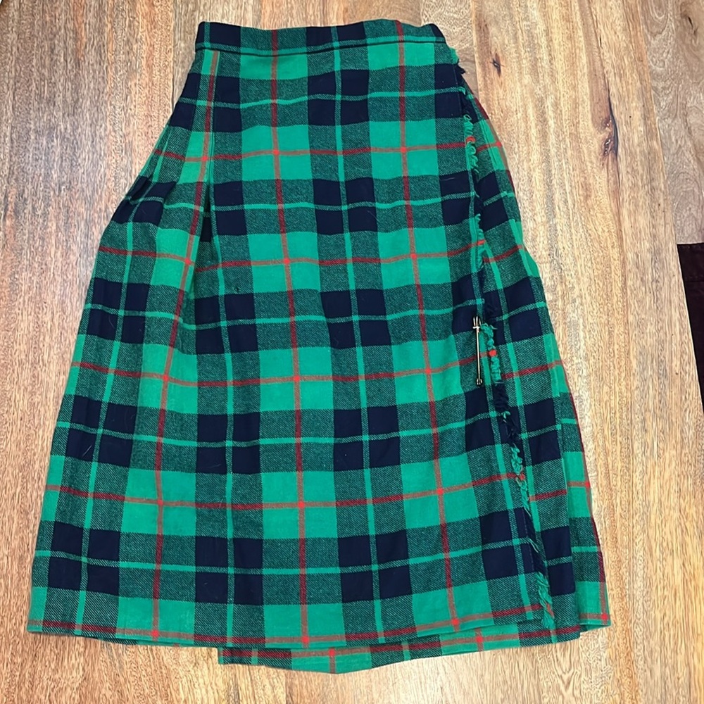 Deans of Scotland Green Wool Garment kids size 6